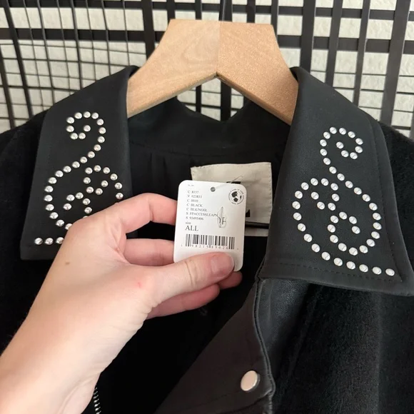 Understaded Leather Free People Poncho - Picture 3 of 10